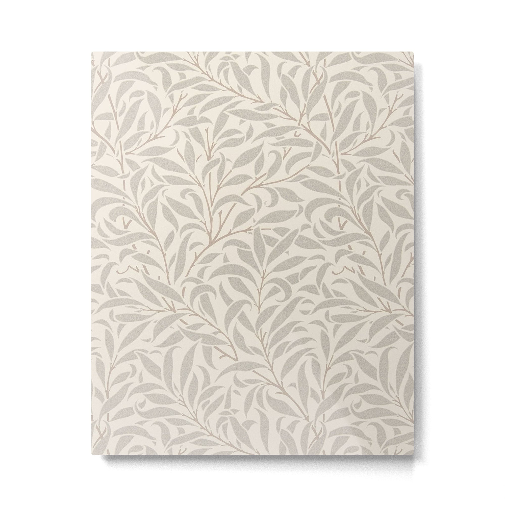 William Morris Willow Bough Ecru Silver Metal Print Gallery Image 6