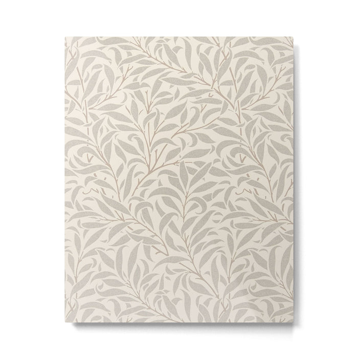 William Morris Willow Bough Ecru Silver Metal Print Gallery Image 1