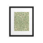William Morris Willow Bough Green Cream Vintage Pattern Framed Art Print Gallery Image 6