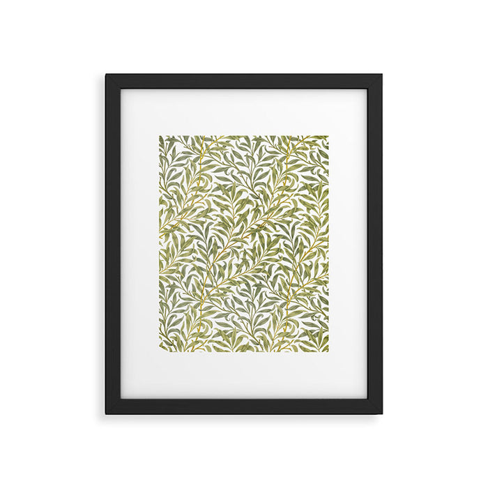William Morris Willow Bough Green & White 1887 Framed Art Print Gallery Image 1