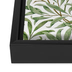 William Morris Willow Bough Green & White Framed Canvas Print Gallery Image 3