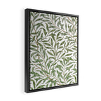 William Morris Willow Bough Green & White Framed Canvas Print Gallery Image 2