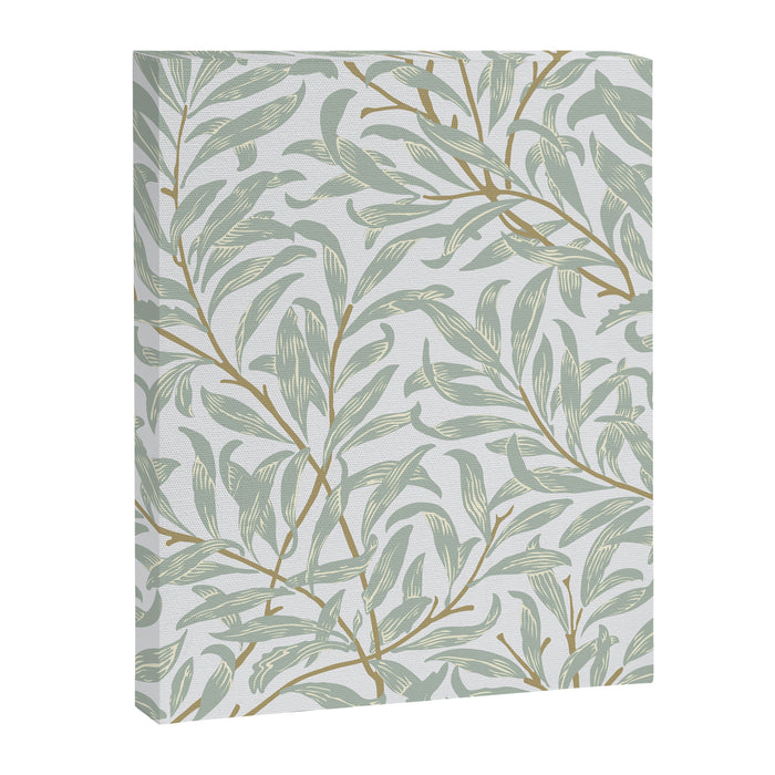 William Morris Willow Bough Pastel Blue Green Canvas Print Gallery Image 1