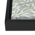 William Morris Willow Bough Pastel Blue Green Framed Canvas Print Gallery Image 3