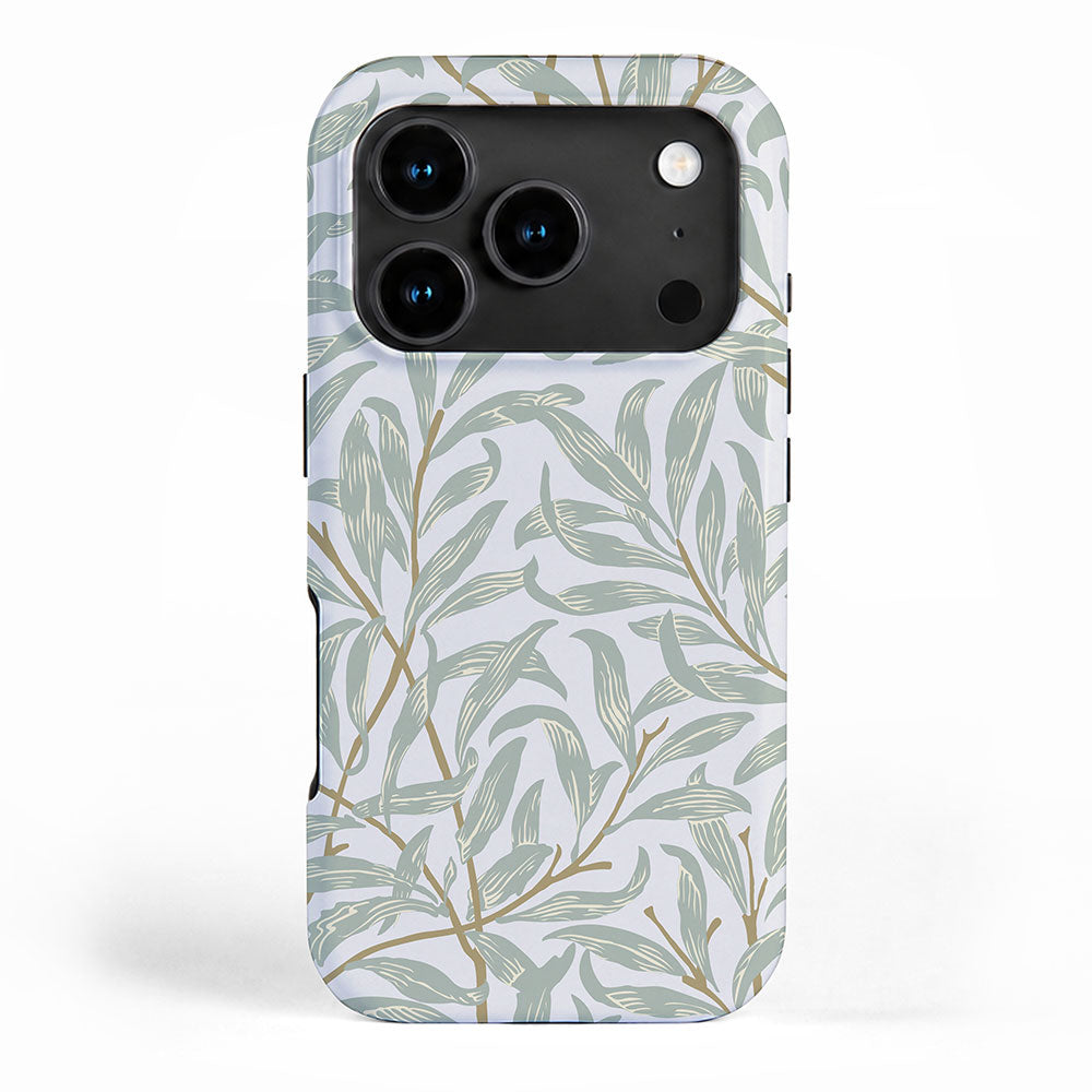 William Morris Willow Bough Pastel Blue Green iPhone Case Gallery Image 1