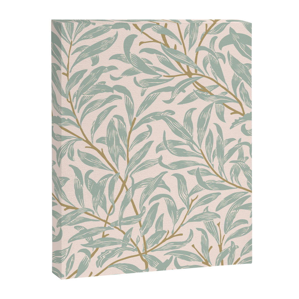 William Morris Willow Bough Pink Mint Canvas Print Gallery Image 8