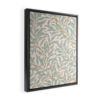William Morris Willow Bough Pink Mint Framed Canvas Print Gallery Image 2
