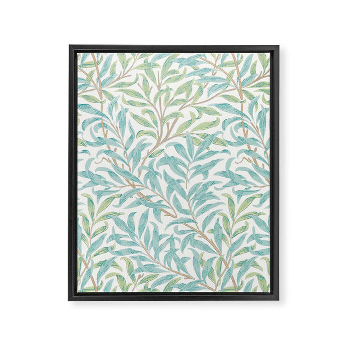 William Morris Willow Bough Seaglass Willow Framed Canvas Print Gallery Image 1