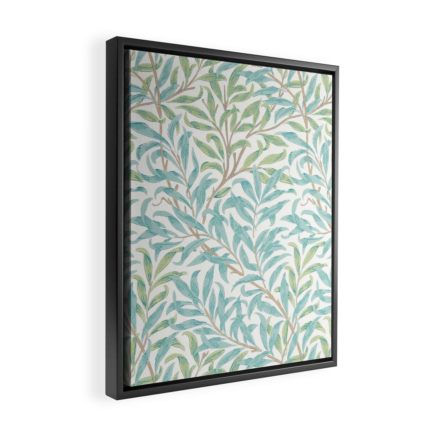 William Morris Willow Bough Seaglass Willow Framed Canvas Print Gallery Image 2