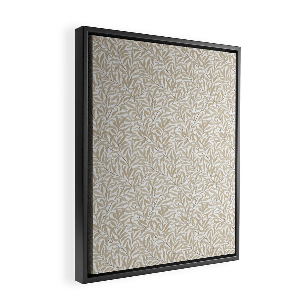 William Morris Willow Bough Wheat Framed Canvas Print Gallery Image 2