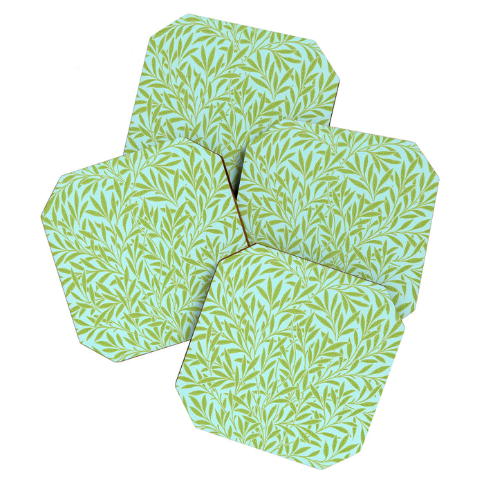 William Morris Willow Sky Leaf Coaster Gallery Image 1