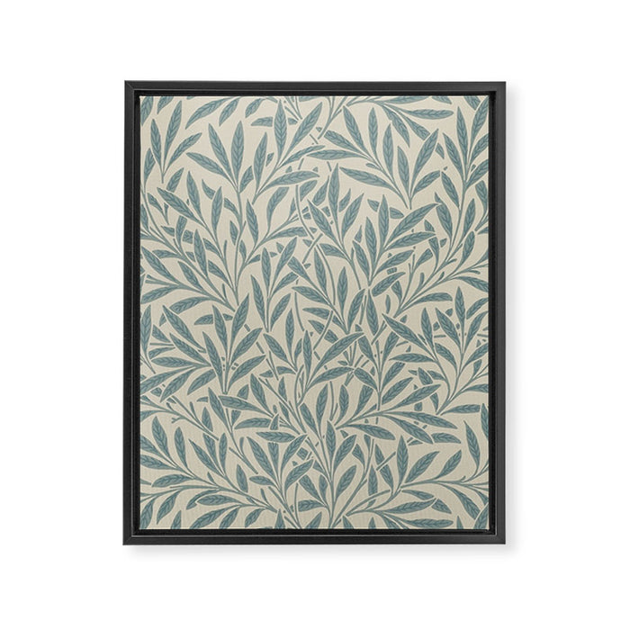 William Morris Willow Slate Framed Canvas Print Gallery Image 1