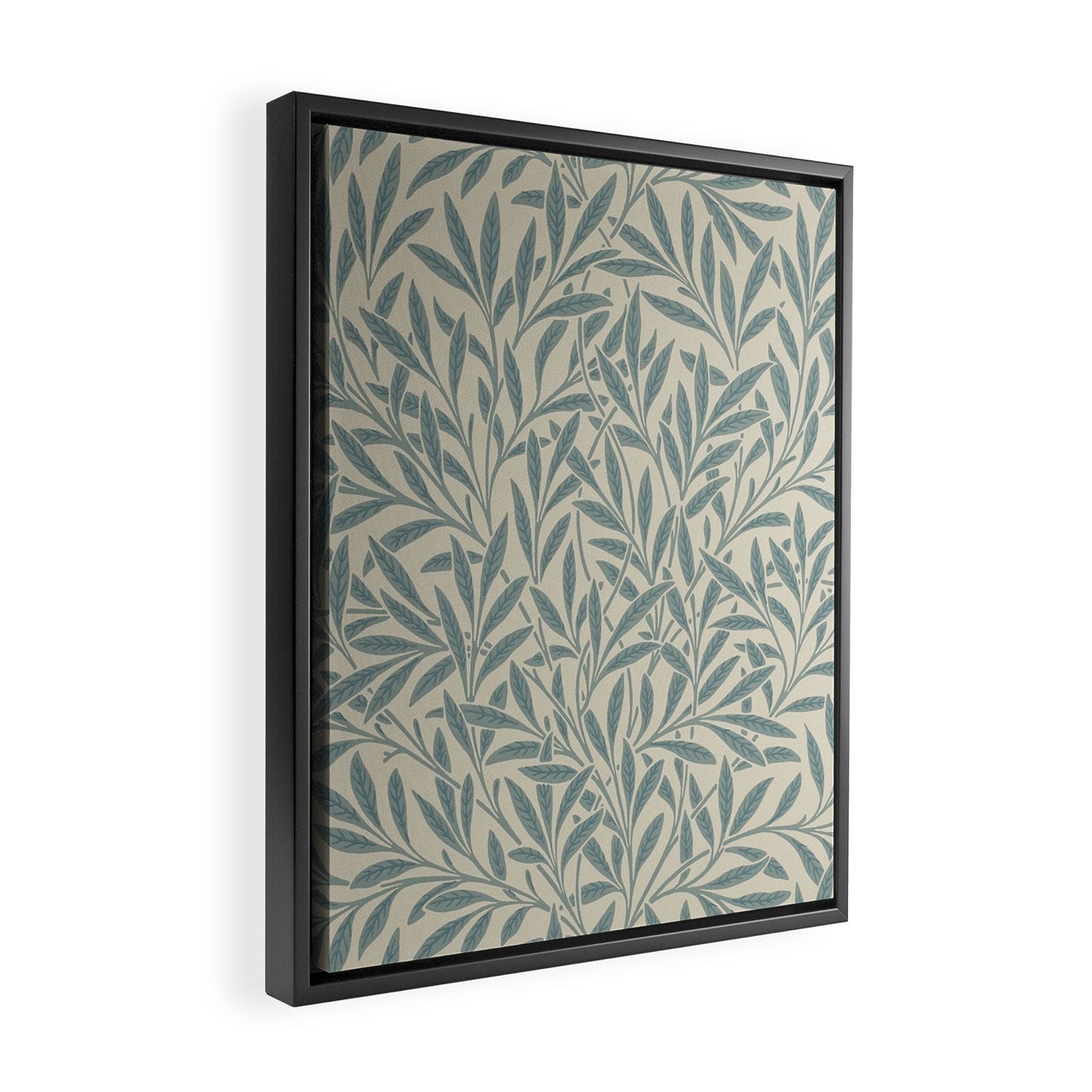 William Morris Willow Slate Framed Canvas Print Gallery Image 2