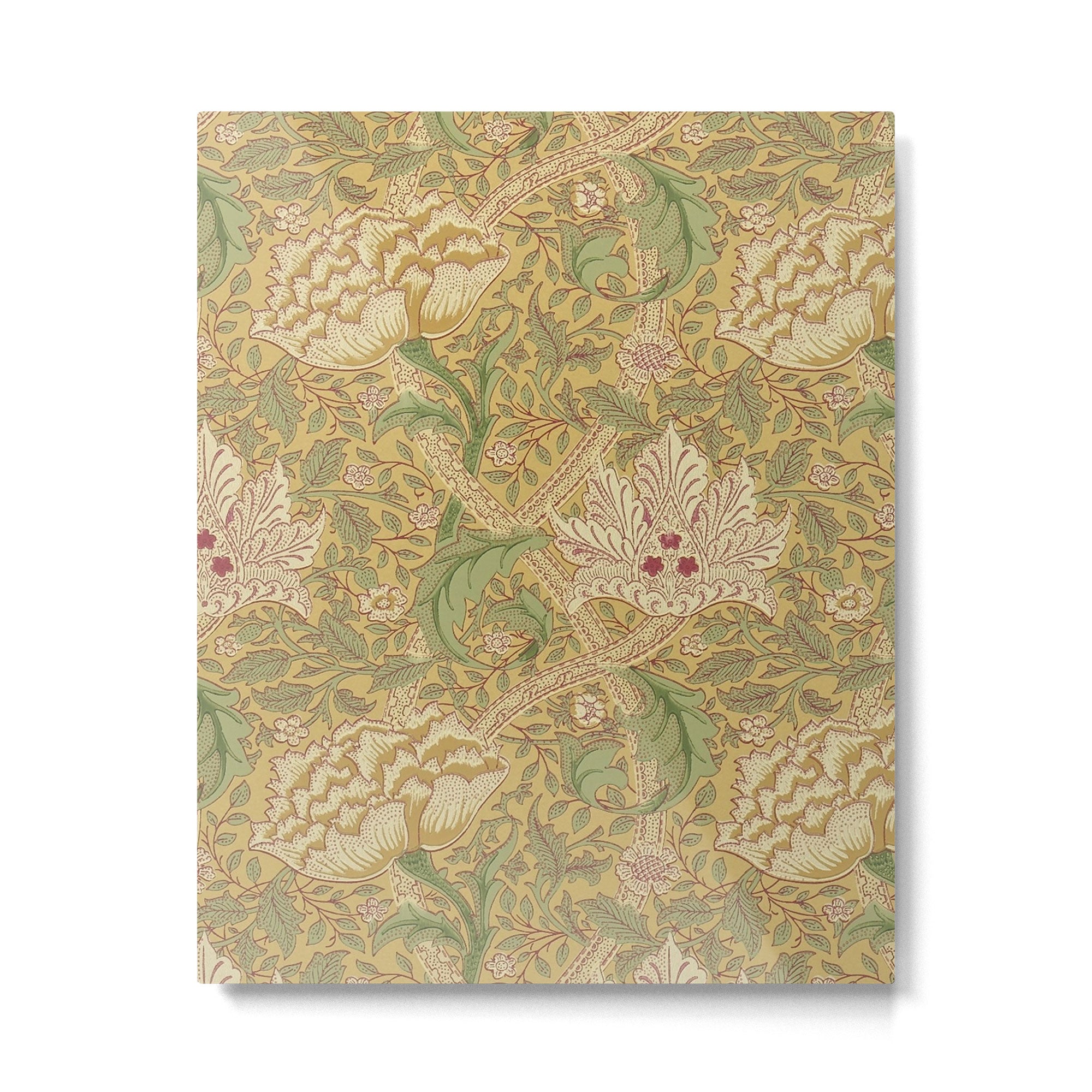 William Morris Windrush Gold Thyme Green Vintage Pattern Metal Print Gallery Image 6