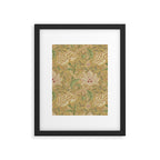 William Morris Windrush Gold Thyme Green Vintage Pattern Framed Art Print Gallery Image 6