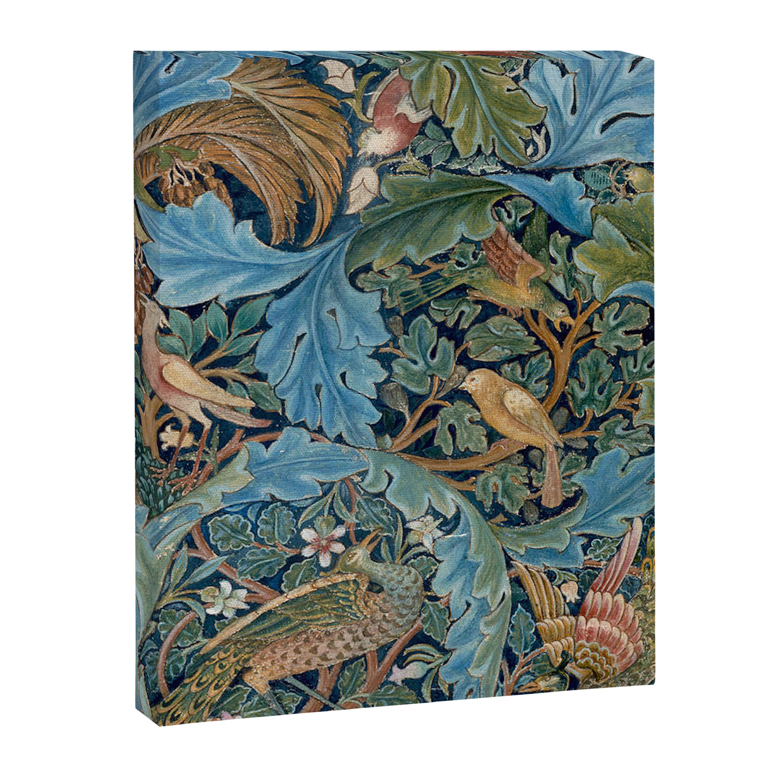 William Morris Woodland Forest Birds Tapestry Canvas Print Gallery Image 6