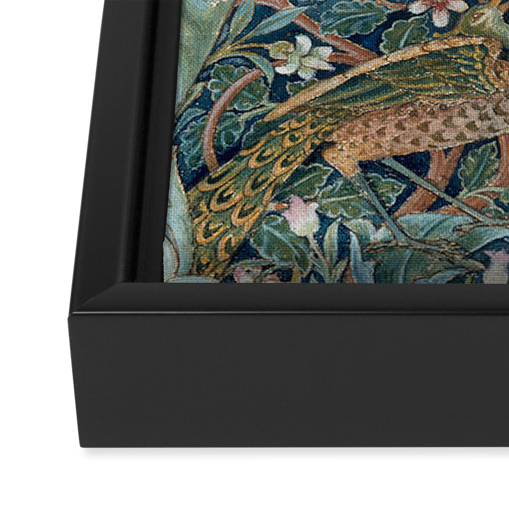 William Morris Woodland Forest Birds Tapestry Framed Canvas Print Gallery Image 3