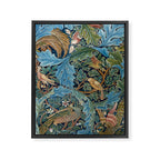 William Morris Woodland Forest Birds Tapestry Framed Canvas Print Gallery Image 6