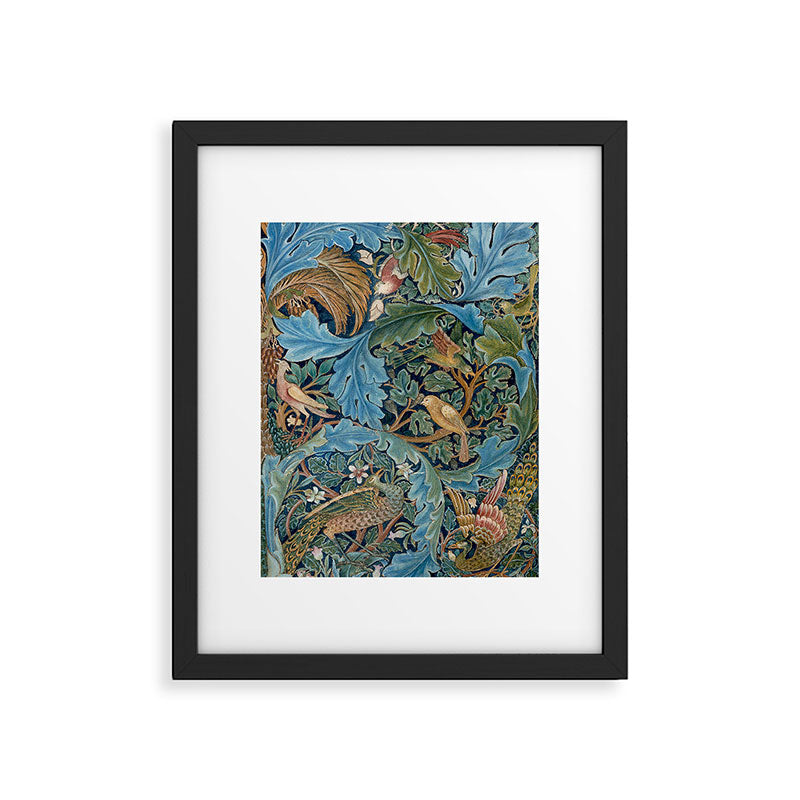 William Morris Woodland Forest Birds Tapestry Framed Art Print Gallery Image 5