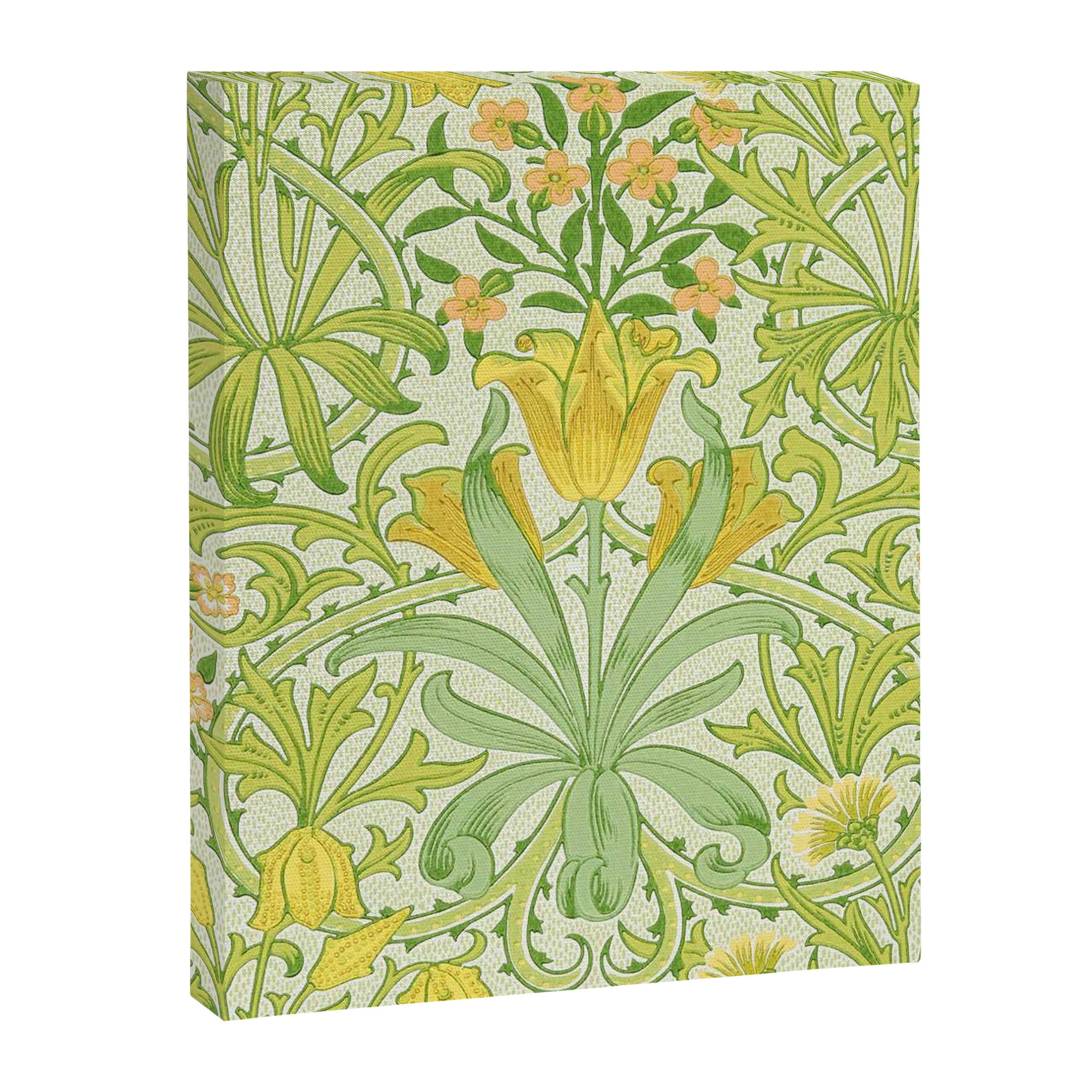William Morris Woodland Weeds Sap Green Canvas Print Gallery Image 8