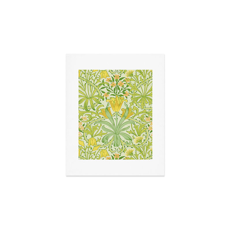 William Morris Woodland Weeds Sap Green Art Print Gallery Image 1
