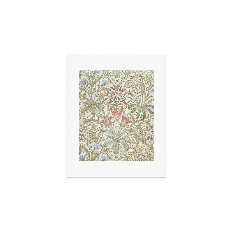 William Morris Woodland Weeds Pastel Floral Art Print Gallery Image 1