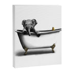 Elephant in Bath Canvas Print Gallery Image 8