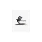 Hippo in Bath Art Print Gallery Image 1