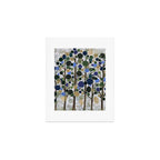 Blue Bubble Trees Art Print Gallery Image 1