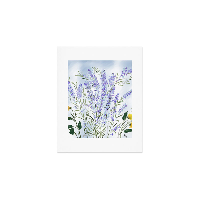 Lavender Meadow - Impression Art Print Gallery Image 1