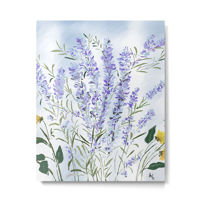 Lavender Meadow - Impression Metal Print Gallery Image 1
