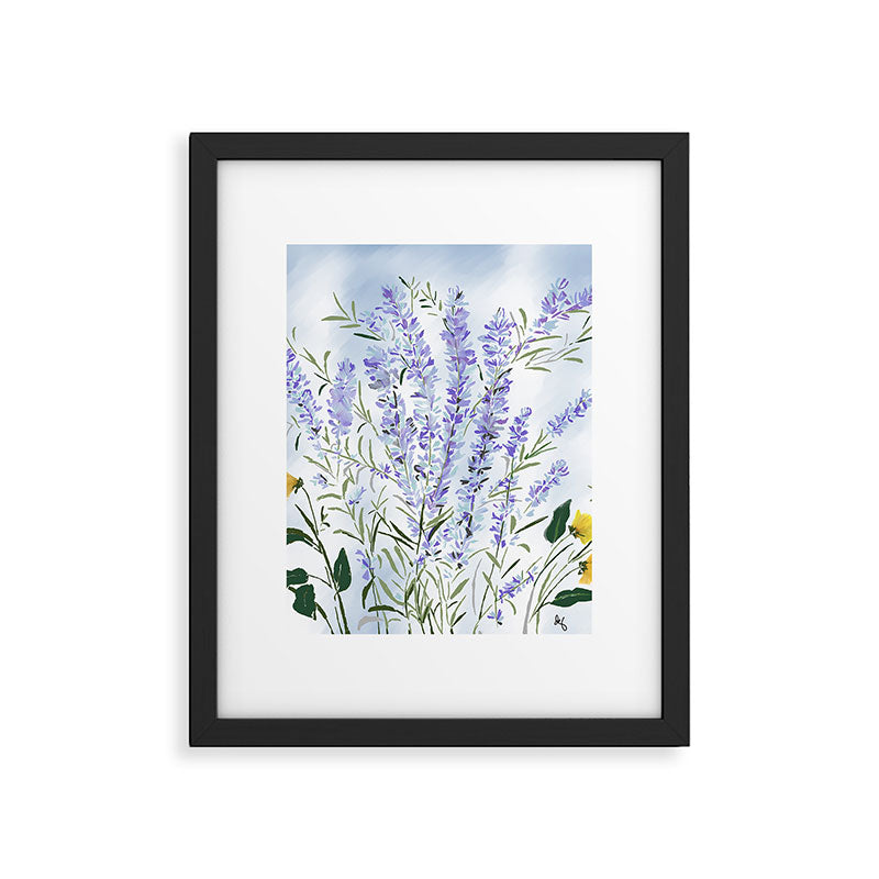 Lavender Meadow - Impression Framed Art Print Gallery Image 6