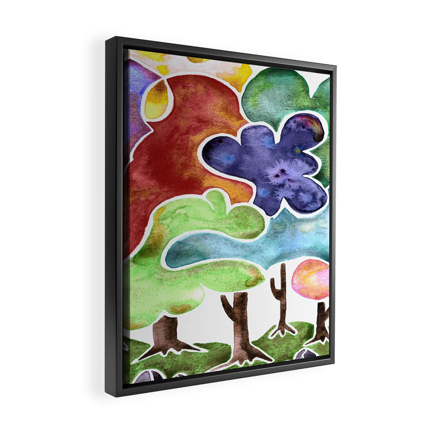 Loopy Beauties Framed Canvas Print Gallery Image 2