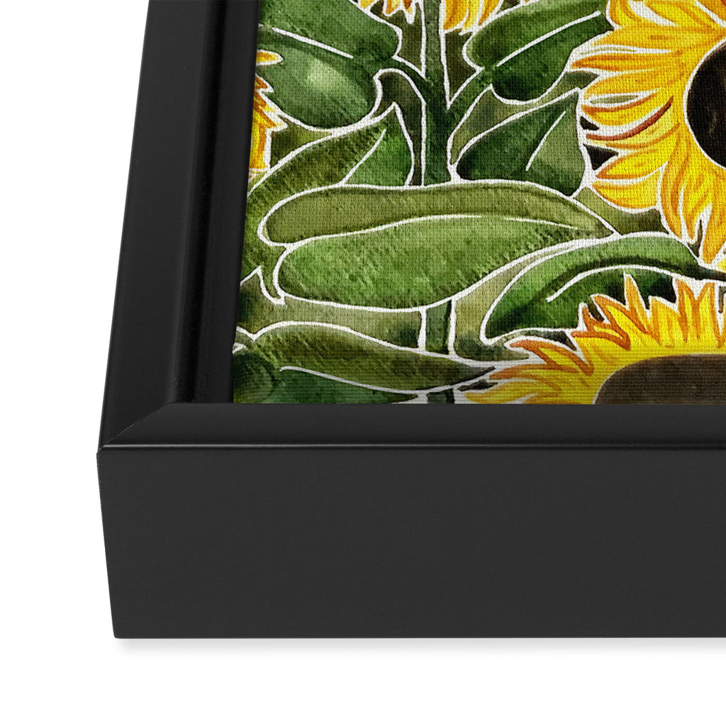 Sunflower Field Framed Canvas Print Gallery Image 3