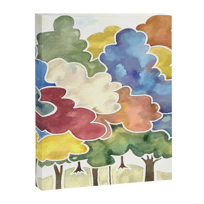 Trees, Long Row Canvas Print Gallery Image 1