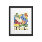 Trees, Long Row Framed Art Print Gallery Image 5