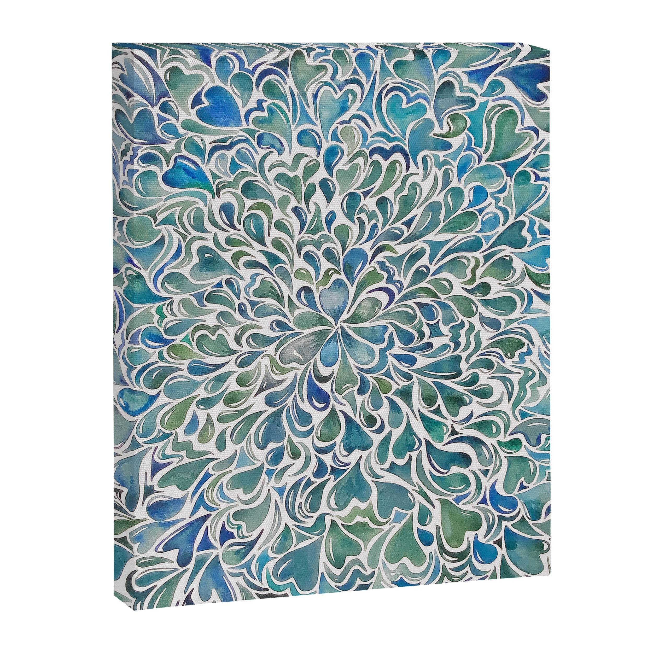 Watercolor Splashes Canvas Print Gallery Image 6