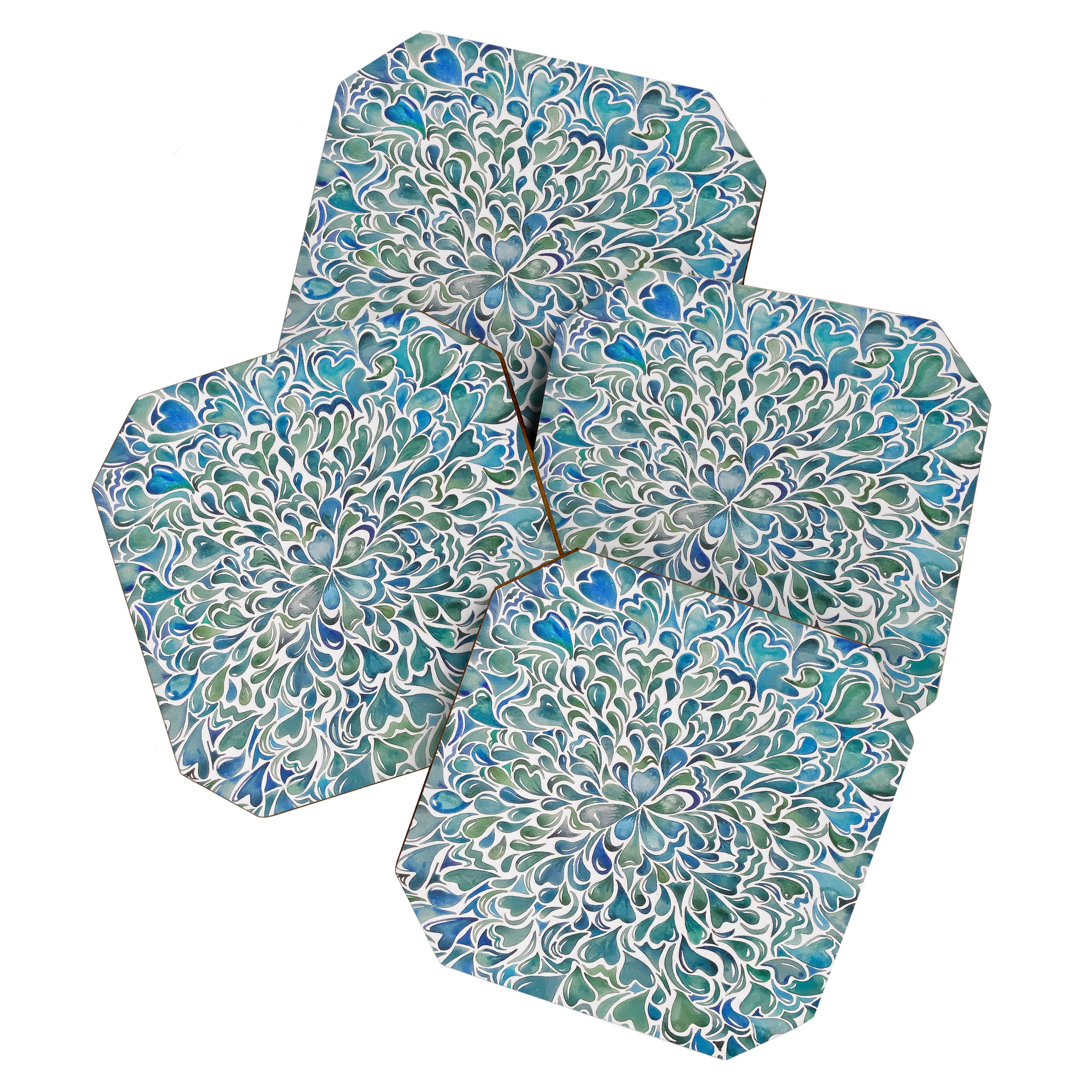 Watercolor Splashes Coaster Gallery Image 1