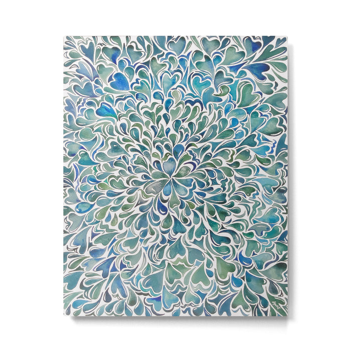 Watercolor Splashes Metal Print Gallery Image 1