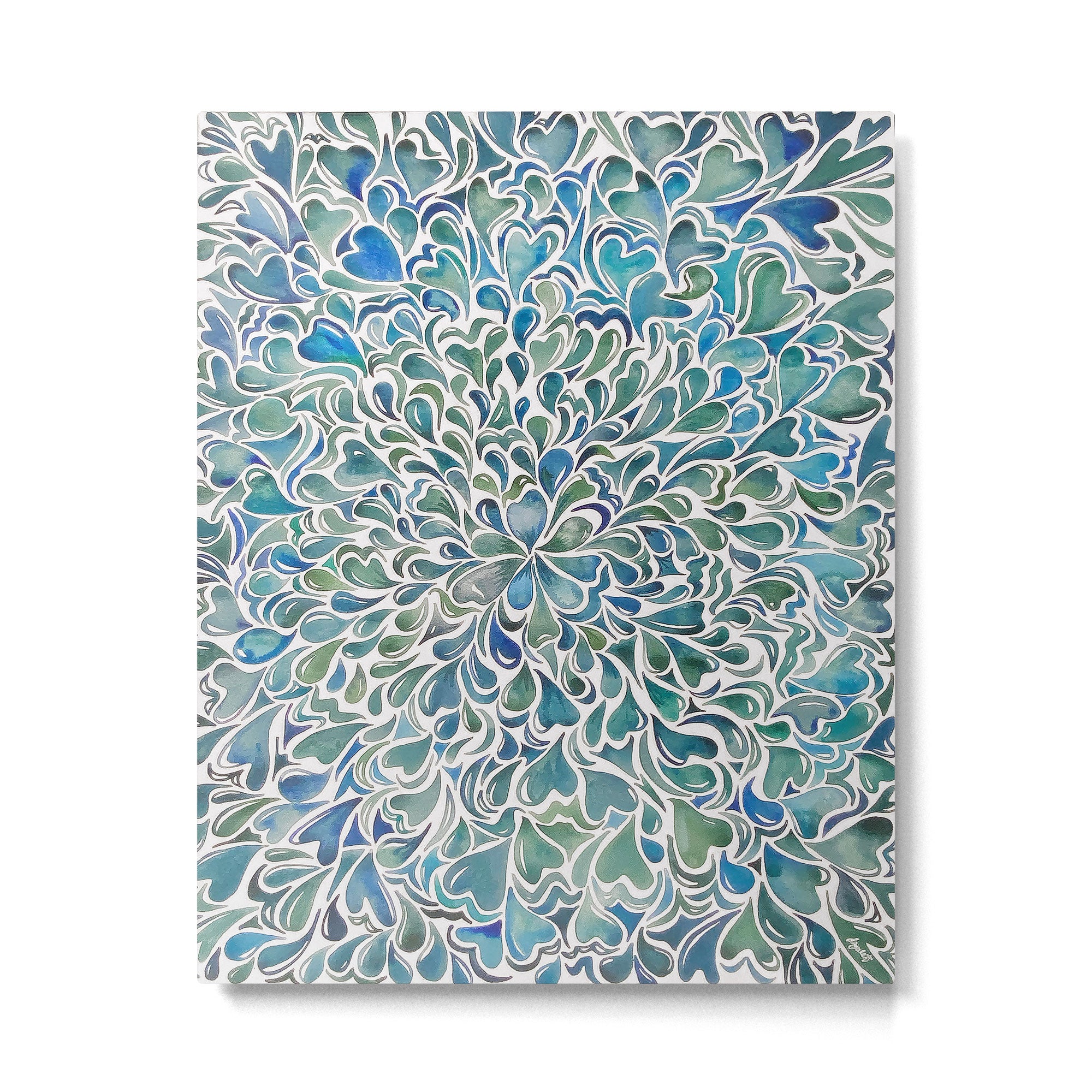 Watercolor Splashes Metal Print Gallery Image 4