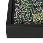 Watercolor Succulents Framed Canvas Print Gallery Image 3