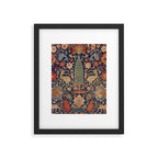 17th Century Persian Rug Print with Animals Framed Art Print Gallery Image 5