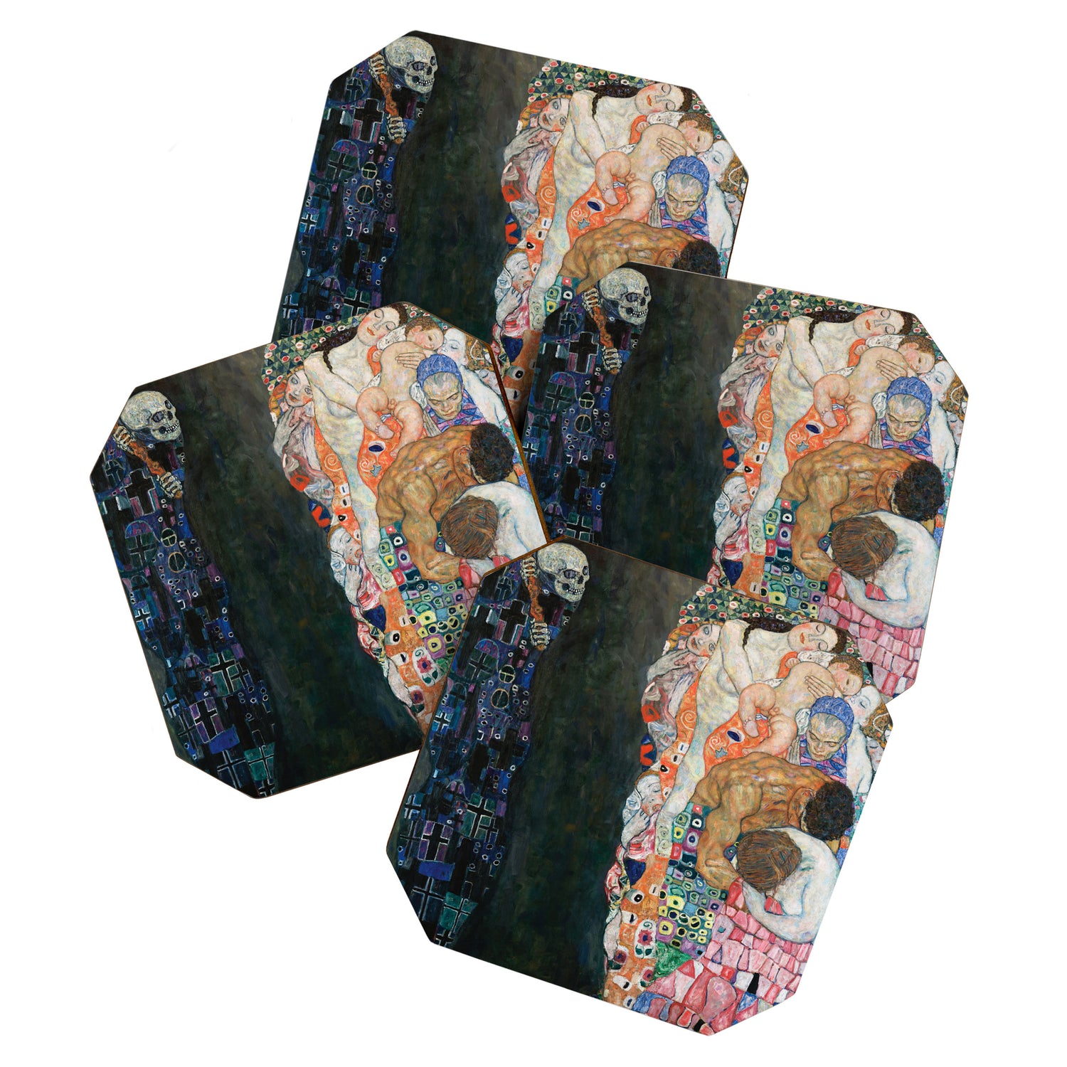 Death and Life by Gustav Klimt Coaster Gallery Image 1