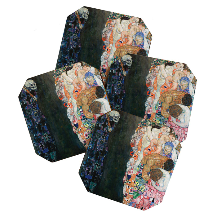 Death and Life by Gustav Klimt Coaster Gallery Image 1