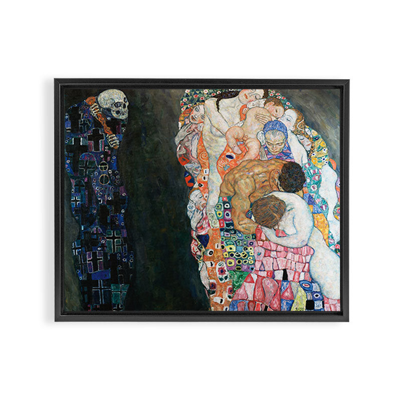 Death and Life by Gustav Klimt Framed Canvas Print Gallery Image 3