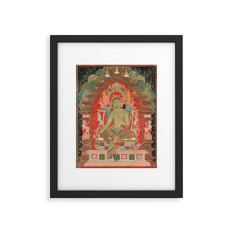 Green Tara 13th Century Tibetan Art Framed Art Print Gallery Image 6