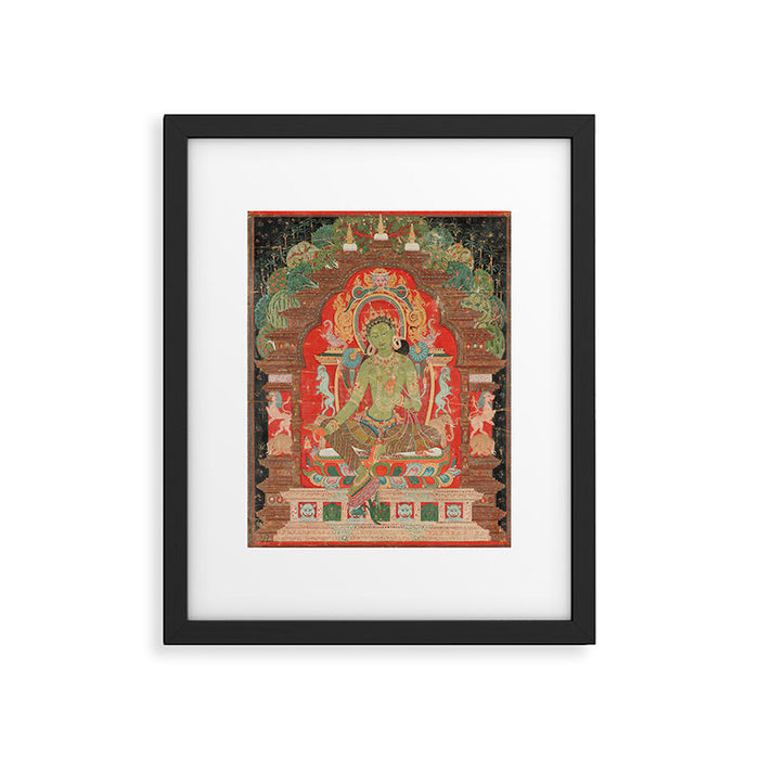Green Tara 13th Century Tibetan Art Framed Art Print Gallery Image 1