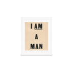 I am a Man Vintage Civil Rights Protest Poster, 1968 Art Print Gallery Image 1