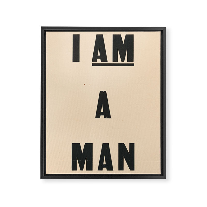 I am a Man Vintage Civil Rights Protest Poster, 1968 Framed Canvas Print Gallery Image 6