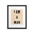 I am a Man Vintage Civil Rights Protest Poster, 1968 Framed Art Print Gallery Image 5